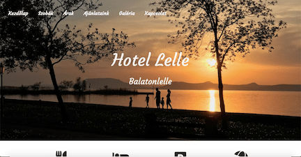 Hotel-Lelle weboldalának linkje