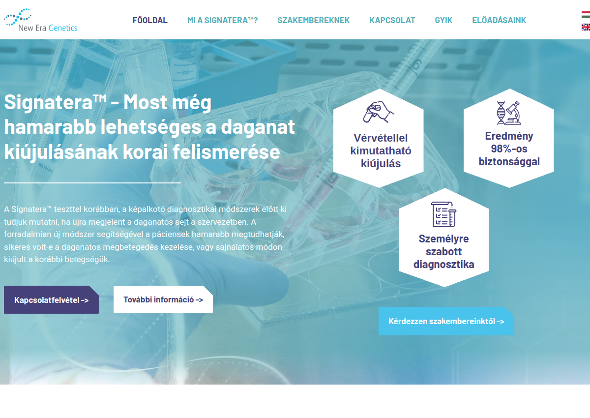 Signatera weboldalának linkje